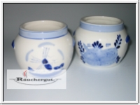 Steinzeug- T�pfchen Karton/ 12 St�ck